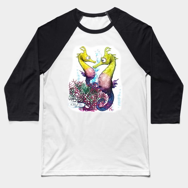 Seahorses Generations Baseball T-Shirt by itayc5